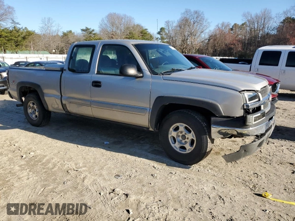 2004 Chevrolet Silverado 1500 Z71 with VIN 1GCEK19T34E322434, listed as a Copart auction lot 46658885 with 184,337 mi miles and Salvage Title. Bid and sale history available at DreamBid. Image 4.