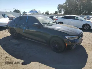 2021 BMW 3 Series 330i with VIN 3MW5R1J05M8B76650, listed as a Copart auction lot 46720195 with 41,414 mi miles and Salvage Title. Bid and sale history available at carsss.com. Image 4.