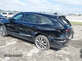 2025 Acura MDX w/Technology Package with VIN 5J8YD9H49SL003503, listed as a IAAI auction lot 41664451 with 3,574 mi miles. Bid and sale history available at carsss.com. Image 3.