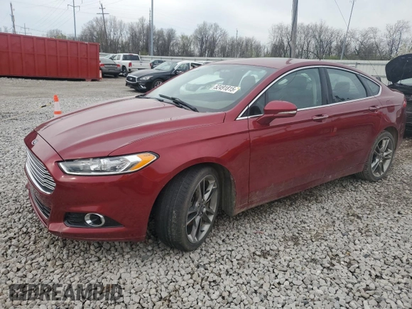 2016 Ford Fusion Titanium with VIN 3FA6P0K95GR104520, listed as a Copart auction lot 52491815 with 116,602 mi miles and Salvage Title. Bid and sale history available at carsss.com. Image 1.
