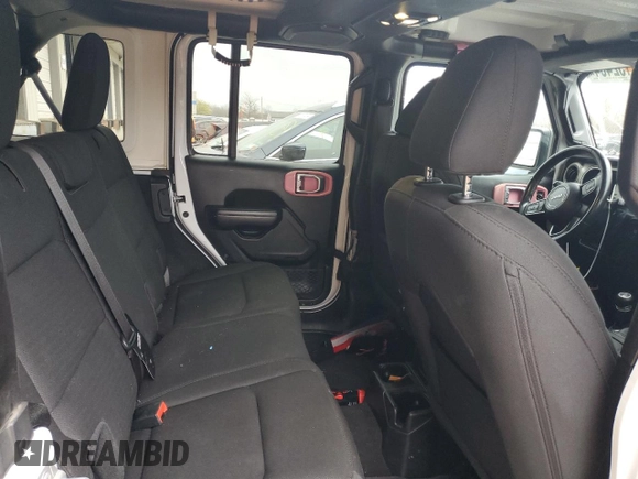 2020 Jeep Wrangler Unlimited Willys with VIN 1C4HJXDN3LW129737, listed as a Copart auction lot 80152464 with 97,700 mi miles and Salvage title. Bid and sale history available at DreamBid. Image 11.