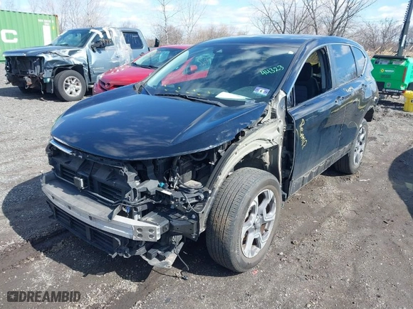 2017 Honda CR-V EX with VIN 7FARW1H52HE011174, listed as a IAAI auction lot 41728289 with 53,297 mi miles. Bid and sale history available at carsss.com. Image 2.