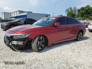 2018 Honda Accord EX-L with VIN 1HGCV1F5XJA133028, listed as a Copart auction lot 58299915 with 106,170 mi miles and Salvage title. Bid and sale history available at DreamBid. Image 1.