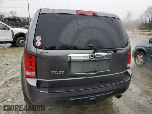 2012 Honda Pilot EX-L with VIN 5FNYF3H57CB023834, listed as a Copart auction lot 44232775 with 186,919 mi miles and Salvage Title. Bid and sale history available at carsss.com. Image 6.