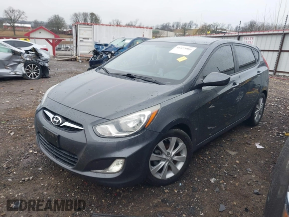 2012 Hyundai Accent SE with VIN KMHCU5AE9CU013458, listed as a IAAI auction lot 41475986 with 88,592 mi miles. Bid and sale history available at carsss.com. Image 17.