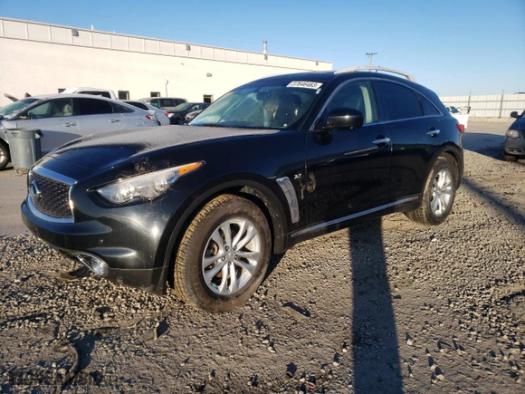 2017 Infiniti QX70 with VIN JN8CS1MW1HM411511, listed as a Copart auction lot 37646463 with NaN miles. Bid and sale history available at carsss.com. Image 1.