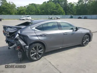 2021 Lexus ES 350 F Sport with VIN 58AGZ1B17MU097619, listed as a Copart auction lot 53339995 with 24,989 mi miles and Salvage title. Bid and sale history available at DreamBid. Image 3.