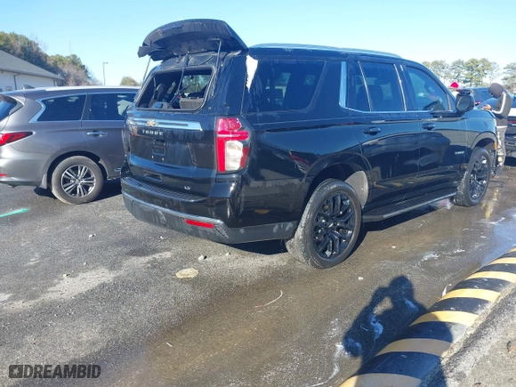 2023 Chevrolet Tahoe LT with VIN 1GNSKNKD1PR129457, listed as a IAAI auction lot 41280748 with 28,828 mi miles. Bid and sale history available at carsss.com. Image 4.