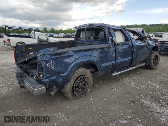 2013 Ford F-250 XL with VIN 1FT7W2B6XDEA57356, listed as a Copart auction lot 55127325 with Not provided miles and Salvage title. Bid and sale history available at DreamBid. Image 3.