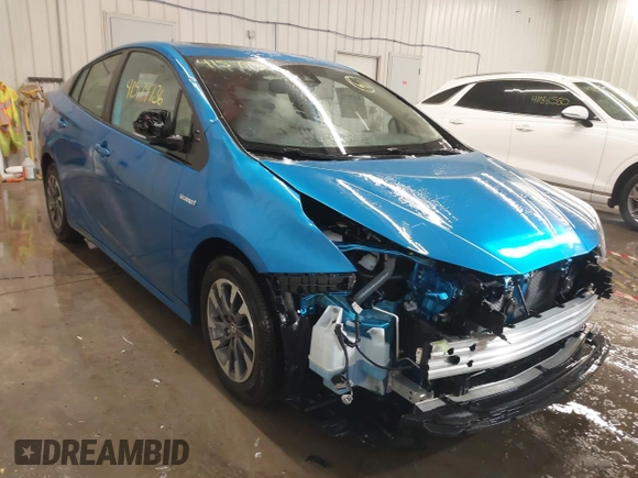 2021 Toyota Prius L Eco with VIN JTDKAMFU9M3135117, listed as a IAAI auction lot 41579736 with 35,795 mi miles and . Bid and sale history available at DreamBid. Image 1.