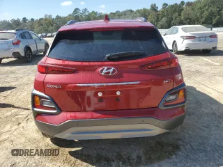 2020 Hyundai Kona Ultimate with VIN KM8K53A57LU428372, listed as a Copart auction lot 73765774 with 0 mi miles and Non Repairable. Bid and sale history available at carsss.com. Image 6.