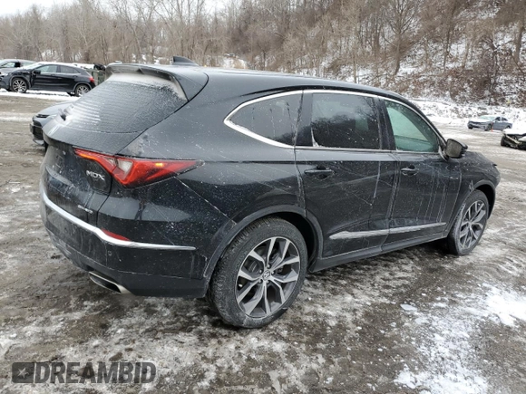 2024 Acura MDX Technology z VIN 5J8YE1H4XRL002921, wystawiony jako Copart lot #45182365 z przebiegiem 11 125 mil mil oraz Szkoda całkowita • Salvage title. Historia ofert i sprzedaży dostępna na DreamBid. Obrazek 3.