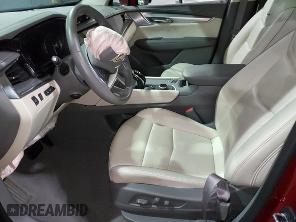 2023 Cadillac XT5 AWD Premium Luxury with VIN 1GYKNDRS6PZ137806, listed as a Copart auction lot 49639235 with 14,502 mi miles and Salvage Title. Bid and sale history available at DreamBid. Image 7.