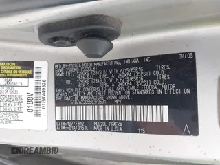 2005 Toyota Sienna CE with VIN 5TDZA23C55S373531, listed as a IAAI auction lot 42149346 with 175,689 mi miles and . Bid and sale history available at DreamBid. Image 9.