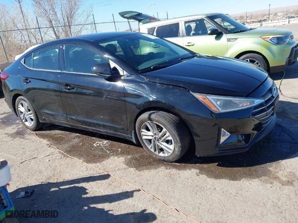 2020 Hyundai Elantra SEL with VIN KMHD84LF0LU927820, listed as a IAAI auction lot 41645762 with 47,111 mi miles. Bid and sale history available at carsss.com. Image 1.