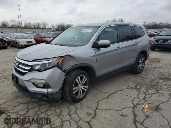 2017 Honda Pilot EX with VIN 5FNYF6H38HB019136, listed as a Copart auction lot 85673444 with Not Provided miles and Salvage Title. Bid and sale history available at DreamBid. Image 1.