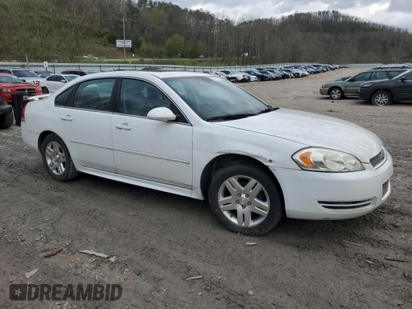 2013 Chevrolet Impala LT with VIN 2G1WG5E35D1160397, listed as a Copart auction lot 52212955 with 117,920 mi miles and Clean Title. Bid and sale history available at DreamBid. Image 4.