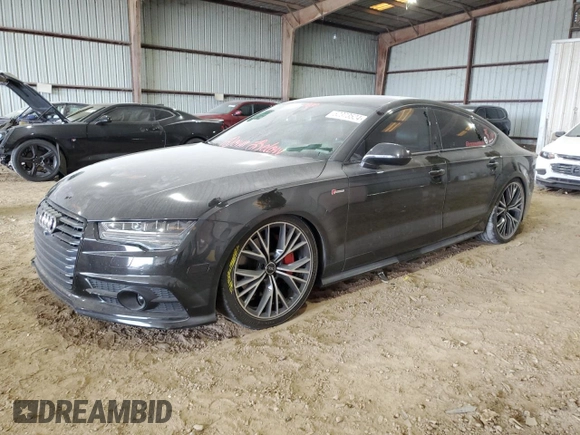 2017 Audi A7 Prestige with VIN WAU22AFC6HN129804, listed as a Copart auction lot 52373524 with 96,953 mi miles and Salvage Title. Bid and sale history available at carsss.com. Image 1.