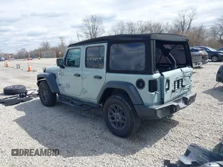 2024 Jeep Wrangler Willys with VIN 1C4PJXDG6RW331770, listed as a IAAI auction lot 41879849 with 6,100 mi miles and . Bid and sale history available at carsss.com. Image 3.