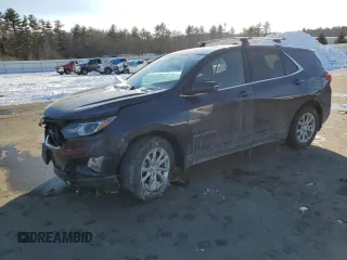 2019 Chevrolet Equinox LT with VIN 3GNAXUEV8KS545121, listed as a Copart auction lot 44535055 with 75,661 mi miles and Salvage Title. Bid and sale history available at carsss.com. Image 1.