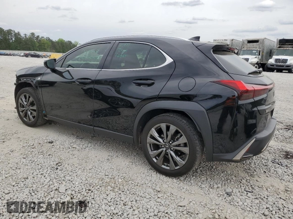 2021 Lexus UX 200 F Sport with VIN JTHE3JBHXM2033103, listed as a Copart auction lot 51348374 with 29,325 mi miles and . Bid and sale history available at DreamBid. Image 2.