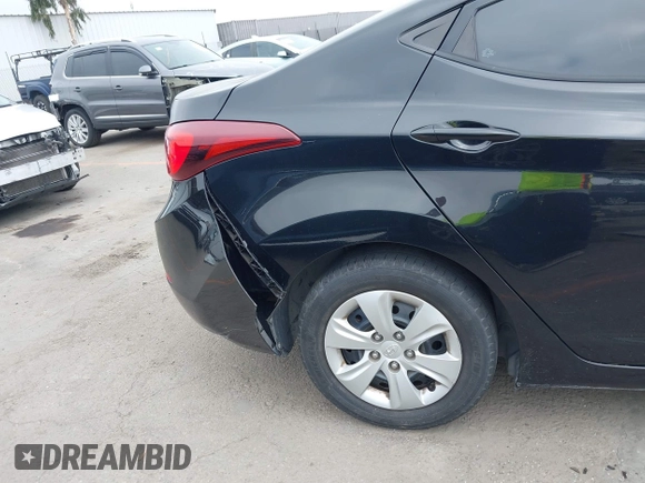 2016 Hyundai Elantra SE with VIN 5NPDH4AE0GH749471, listed as a IAAI auction lot 42453740 with 90,927 mi miles and . Bid and sale history available at DreamBid. Image 6.