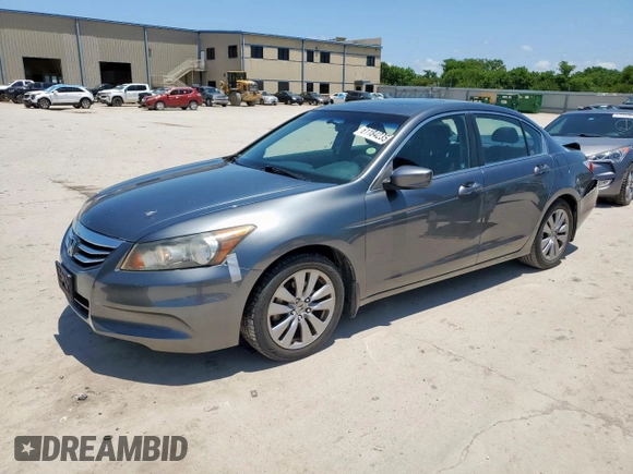 2012 Honda Accord EX with VIN 1HGCP2F77CA165598, listed as a Copart auction lot 61184235 with 163,258 mi miles and Salvage title. Bid and sale history available at DreamBid. Image 1.