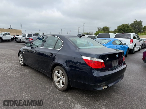 2005 BMW 5 Series 530i with VIN WBANA73575CR57148, listed as a Copart auction lot 72956964 with 138,524 mi miles and Clean Title. Bid and sale history available at DreamBid. Image 3.