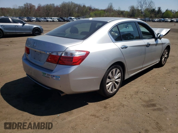 2014 Honda Accord Sedan EX-L with VIN 1HGCR2F82EA213109, listed as a Copart auction lot 54294225 with Not Provided miles and Salvage Title. Bid and sale history available at carsss.com. Image 3.