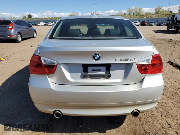 2007 BMW 3 Series 335xi with VIN WBAVD53517A007586, listed as a Copart auction lot 54971955 with 162,909 mi miles and Clean Title. Bid and sale history available at carsss.com. Image 6.