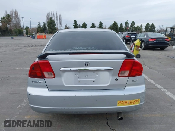 2001 Honda Civic LX with VIN 1HGES15511L023007, listed as a IAAI auction lot 41577660 with 288,408 mi miles. Bid and sale history available at carsss.com. Image 16.