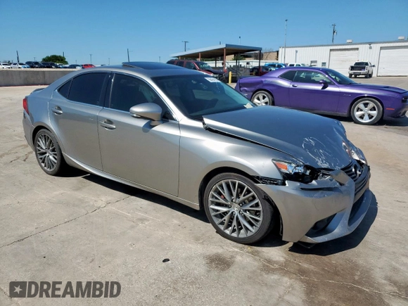 2015 Lexus IS 250 with VIN JTHBF1D26F5068239, listed as a Copart auction lot 56434195 with 89,344 mi miles and Salvage title. Bid and sale history available at DreamBid. Image 4.