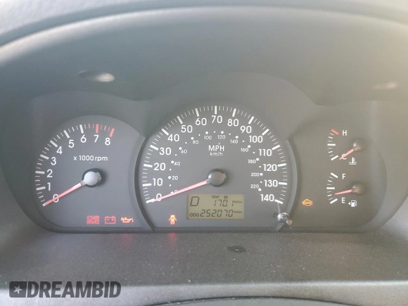 2006 Kia Spectra EX with VIN KNAFE121265371337, listed as a Copart auction lot 75682694 with 252,070 mi miles and Salvage Title. Bid and sale history available at carsss.com. Image 9.
