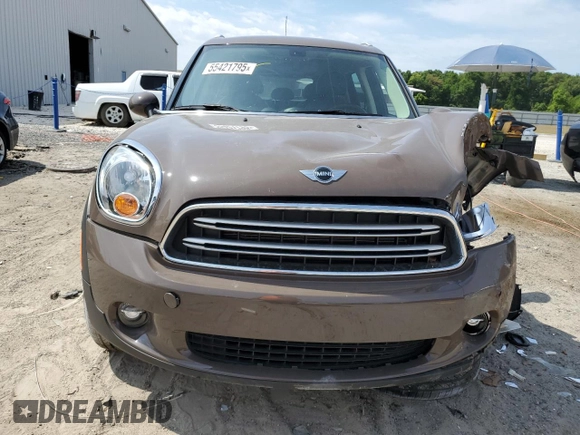 2015 MINI Countryman with VIN WMWZB3C55FWR46334, listed as a Copart auction lot 55421795 with 33,135 mi miles and Salvage Title. Bid and sale history available at DreamBid. Image 5.