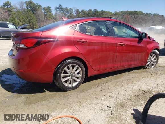 2016 Hyundai Elantra SE with VIN 5NPDH4AE7GH743179, listed as a Copart auction lot 49675585 with Not provided miles and Salvage title. Bid and sale history available at DreamBid. Image 3.
