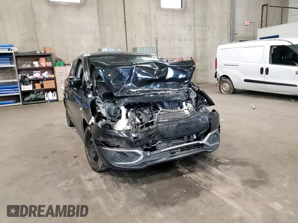 2019 Mitsubishi Mirage ES with VIN ML32A3HJ6KH011077, listed as a Copart auction lot 61005885 with 152,201 mi miles and Salvage title. Bid and sale history available at DreamBid. Image 15.