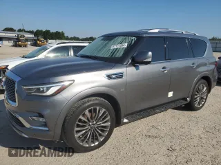 2018 Infiniti QX80 with VIN JN8AZ2NC1J9441260, listed as a Copart auction lot 67127054 with 132,043 mi miles and Salvage Title. Bid and sale history available at carsss.com. Image 1.