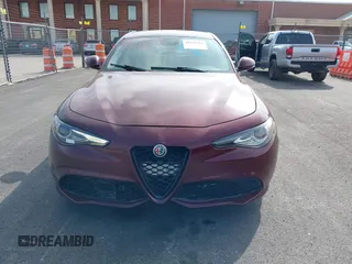 2018 Alfa Romeo Giulia with VIN ZARFAEBN8J7566581, listed as a IAAI auction lot 41524224 with 56,863 mi miles. Bid and sale history available at carsss.com. Image 6.