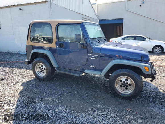 1997 Jeep Wrangler Sport with VIN 1J4FY19S2VP498840, listed as a Copart auction lot 50058885 with 151,697 mi miles and Salvage Title. Bid and sale history available at carsss.com. Image 4.