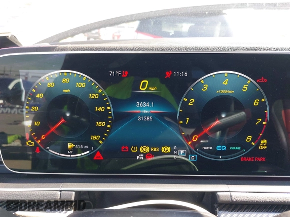 2023 Mercedes-Benz GLE 53 AMG with VIN 4JGFD6BB8PA837708, listed as a IAAI auction lot 41645242 with 31,385 mi miles and . Bid and sale history available at DreamBid. Image 7.