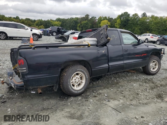 1998 Dodge Dakota SLT with VIN 1B7GL22YXWS651881, listed as a Copart auction lot 73191384 with 0 mi miles and Salvage Title. Bid and sale history available at carsss.com. Image 3.