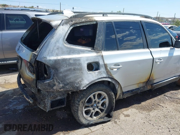 2004 BMW X3 2.5i with VIN WBXPA734X4WB23798, listed as a IAAI auction lot 40303384 with 1 mi miles. Bid and sale history available at carsss.com. Image 6.