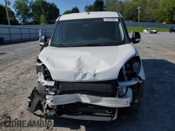 2022 Ram ProMaster City Cargo Tradesman with VIN ZFBHRFAB1N6W65993, listed as a Copart auction lot 51974955 with 55,141 mi miles and Salvage Title. Bid and sale history available at DreamBid. Image 5.