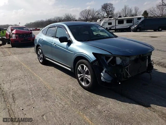 2013 Honda Crosstour EX-L with VIN 5J6TF2H58DL005971, listed as a Copart auction lot 48546455 with 105,444 mi miles and Salvage Title. Bid and sale history available at carsss.com. Image 15.