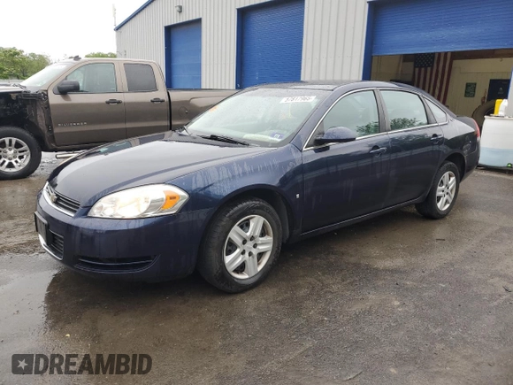 2008 Chevrolet Impala LS z VIN 2G1WB58K681222834, wystawiony jako Copart lot #57817965 z przebiegiem 107 221 mil mil oraz Szkoda całkowita • Salvage title. Historia ofert i sprzedaży dostępna na DreamBid. Obrazek 1.