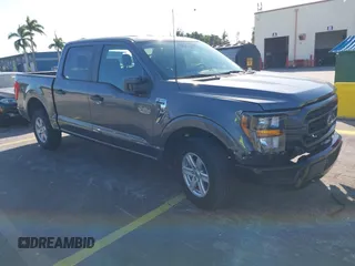 2023 Ford F-150 XL with VIN 1FTEW1C55PKD33889, listed as a IAAI auction lot 41345457 with 40,996 mi miles. Bid and sale history available at carsss.com. Image 1.