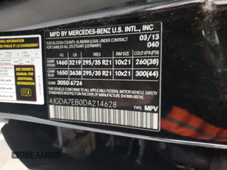2013 Mercedes-Benz M ML 63 AMG with VIN 4JGDA7EB0DA214628, listed as a Copart auction lot 46523665 with 100,158 mi miles and Salvage Title. Bid and sale history available at carsss.com. Image 13.