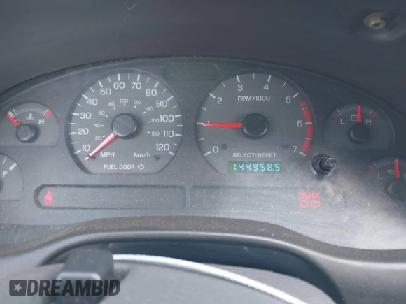 2000 Ford Mustang with VIN 1FAFP4445YF170265, listed as a IAAI auction lot 41629659 with 144,958 mi miles. Bid and sale history available at carsss.com. Image 7.