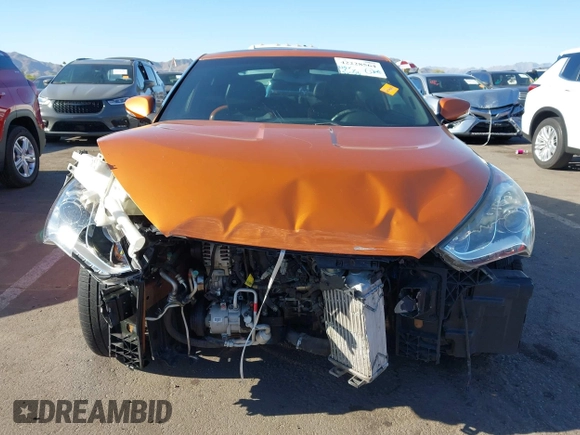 2016 Hyundai Veloster Turbo with VIN KMHTC6AE6GU258636, listed as a IAAI auction lot 42228564 with 92,058 mi miles and . Bid and sale history available at DreamBid. Image 6.