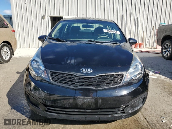 2014 Kia Rio LX with VIN KNADM4A35E6403608, listed as a Copart auction lot 72610344 with 114,585 mi miles and Non Repairable. Bid and sale history available at DreamBid. Image 5.